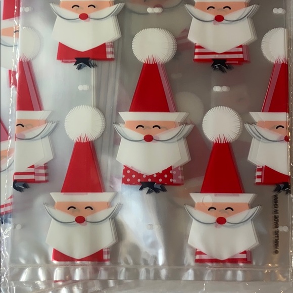 Hallmark ‘24’ Santa Favor Bags w/ Ties, NWT-Sealed - Picture 4 of 8